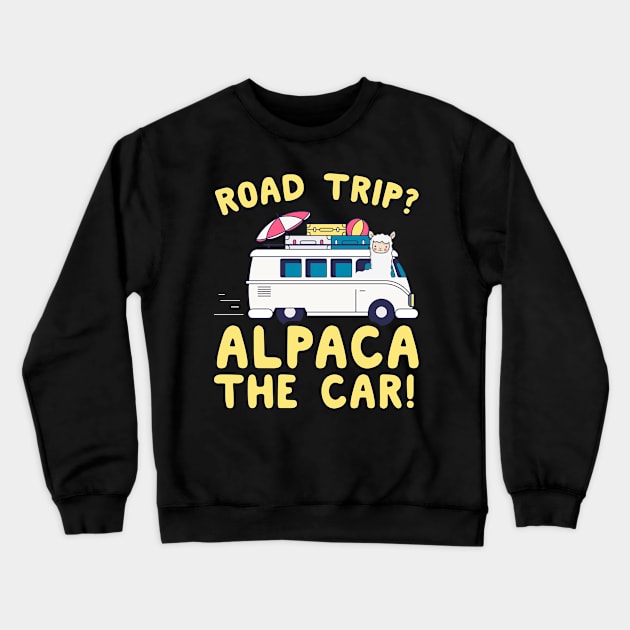 road trip Crewneck Sweatshirt by CurlyDesigns